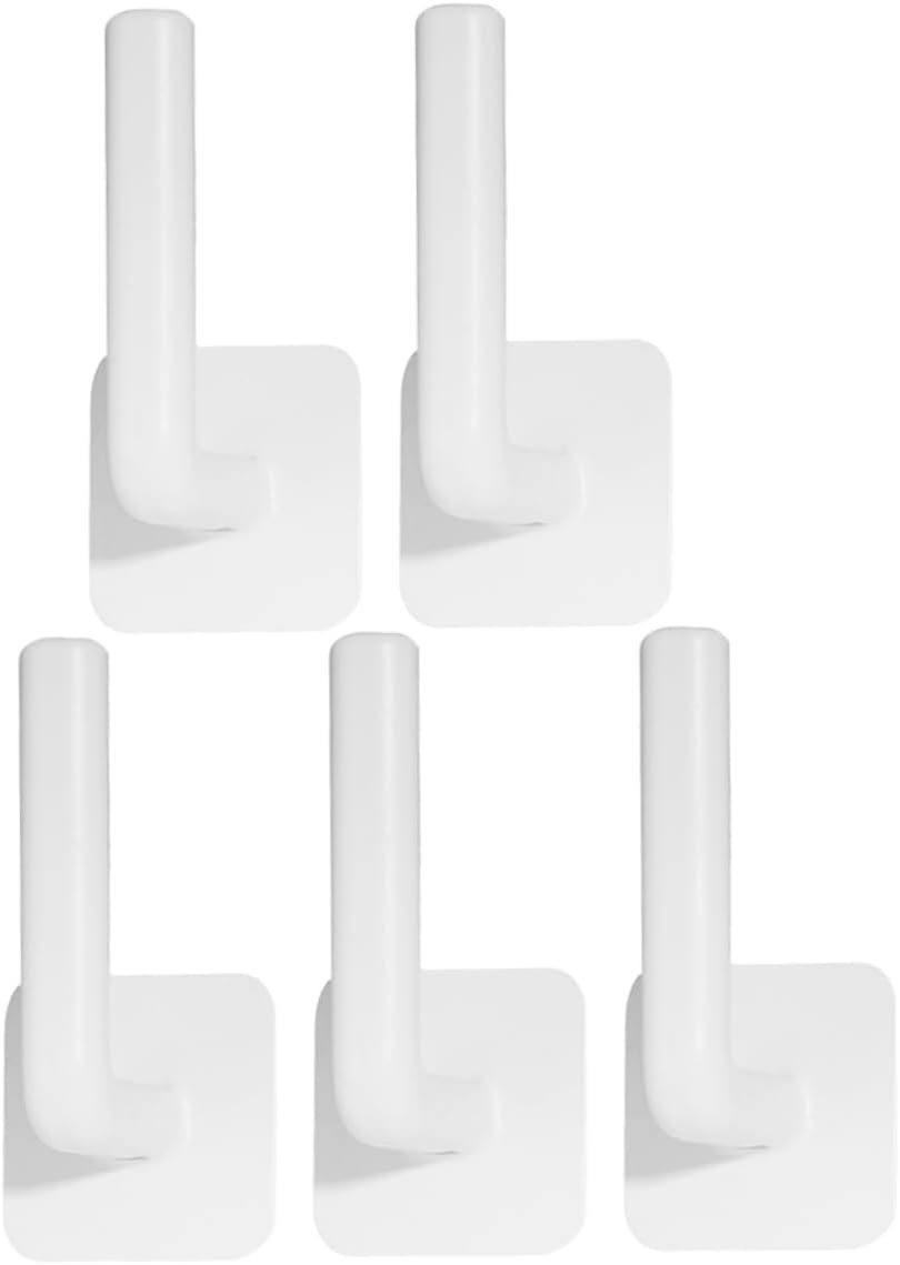 5sets 5pcs Multi Use Wall Hooks Adhesive Hooks for Towels Compact and Versatile for Kitchen and Bathroom Organization Easy Installation No 5pcs*5