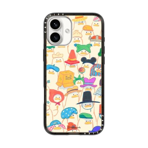 Coque iPhone 16 Plus fine CASETiFY Duck Hat Parade pour protéger votre téléphone au quotidien