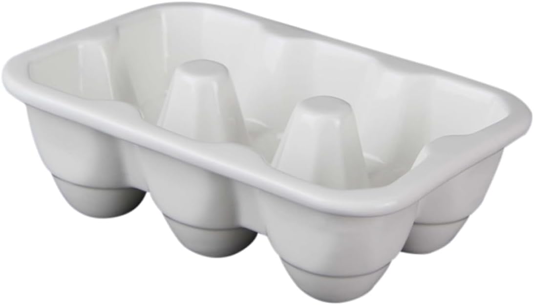 6grids Storage Container Porcelain Holder for Refrigerator Dish for Display for Easter Celebrations Compact Design for Home Kitchen