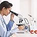 SWIFT SW380B 40X-2500X Magnification, Research-Grade Binocular Compound Lab Microscope, Mechanical Stage, with 5.0 mp Camera and Software Windows/Mac Compatible and 100pcs Blank Slides