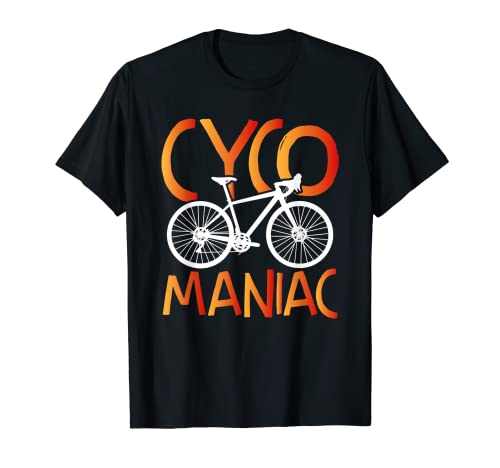 Cyco Maniac Funny Fahrrad Reiten Mountainbike Rider T-Shirt Cyco Maniac Funny Fahrrad Reiten Mountainbike Rider T-Shirt