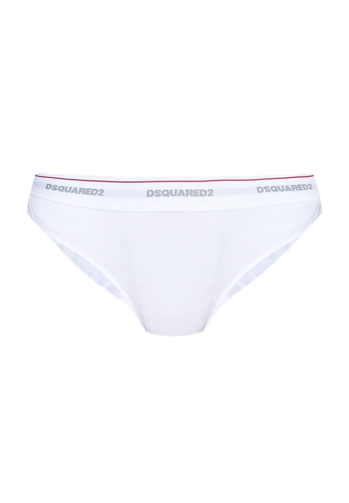 DSQUARED2 Slip Bianco da Donna