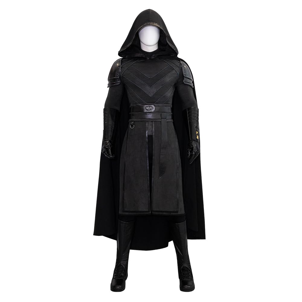 Baylan Skoll Costume SW Jedi Black Outfit Full Set Halloween Cosplay Uniform for Men