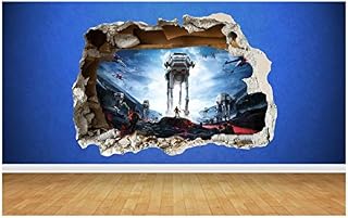 Thorpe Signs Star Wars Battlefront 3D Style smashed wall sticker kids children bedroom vinyl (Large 80 x 58 cm)