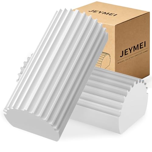 Jeymei 2-Pack Damp Clean Duster Sponge, Sponge Cleaning Brush, Duster for Cleaning Blinds, Glass, Baseboards, Vents, Railings, Mirrors, Window Track Grooves and Faucets