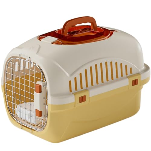 YAKINO ペットキャリー 猫 キャリーケース 小型犬・猫用 8kgまで サイズ:長さ50cm x 幅32cm x 高さ33cm キャリーバッグ 犬 キャリーケース ペット用 猫 キャリー航空輸送ボックス 旅行 おしゃれ 小型犬 防災 グッズ ハウス 散