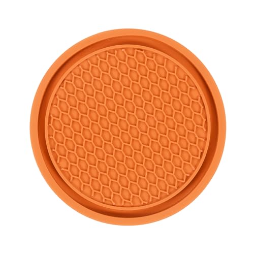 Portavasos para carros universal PVC naranja