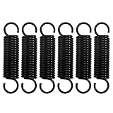 Zugfeder Doppelhaken Feder 6 Stück Zugfedern mit Haken Edelstahl Doppelhaken spannfeder 80mm Ersatz Komprimierter Federdraht für Furniture Geräte