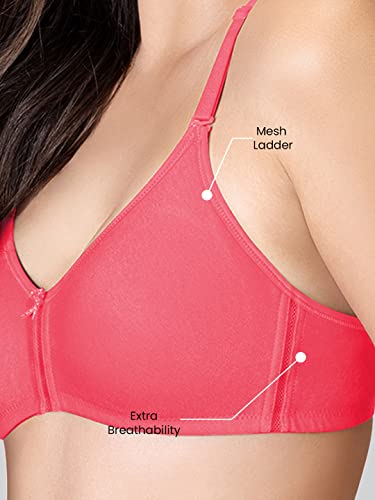 Image of Lyra Women's Cotton Lightly Padded Wire Free Classic Full-Coverage Molded Bra