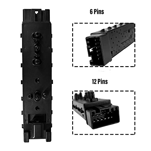 Power Seat Switch Front Right Passenger Side Fits For 2006-2019 Ford 2006-2019 Lincoln 2006-2011 Mercury Replaces 9L3Z14A701Fa De9Z14A701Ba Sw7337 #TOP4