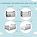 Dream On Me Violet 7 in 1 Convertible Life Style Crib in Black, Greenguard Gold Certified 58x29x39 Inch (Pack of 1)