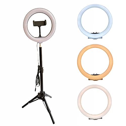Plafones, Home Improvement Vimi Lampara Aro De Luz Led De 10 Pulgadas 26CM con Tripie Portatil 1.2M Aro de Luz Led para Selfies Luz Circular Ajustable LED para Maquillaje, Fotografia