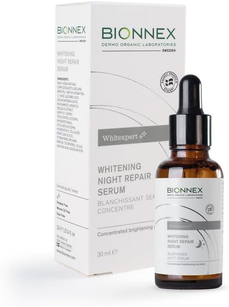 Whitexpert Night Repair Serum โ Whitening Serum with Chaga Mushroom, Curcuma Longa, Vitamin C & Lumiskin โ Corrects Dark Spots, Uneven Skin Tone โ For All Skin Types โ 30 ML
