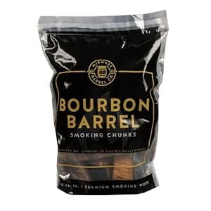 Midwest Barrel Company Authentic Barrel BBQ Smoking Wood (Bourbon Barrel Smoking Wood Chunks) – Slow Burning Wood Chunks for BBQ, Grilling, and Smoking – Premium Oak Wood for Smoky Flavor in Meats