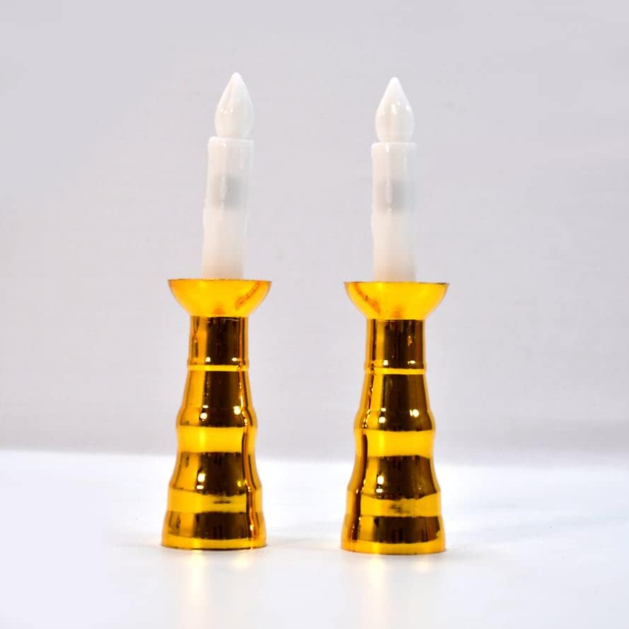 Garth Festive Decor – Pillar Candle Light, Flameless Decorative Candles for Indoor Window Decoration, Wedding, Party, Festival & Diwali Home Décor, Battery Operated Safe Glow Lamps (Pack of 2)-image-37