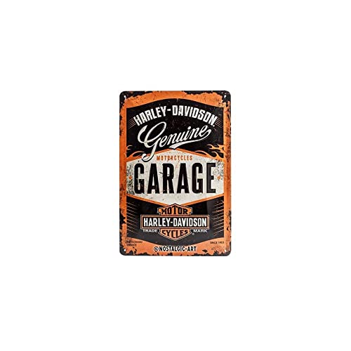Nostalgic Art Harley Davidson Garage - Placa Decorativa, Metal,...