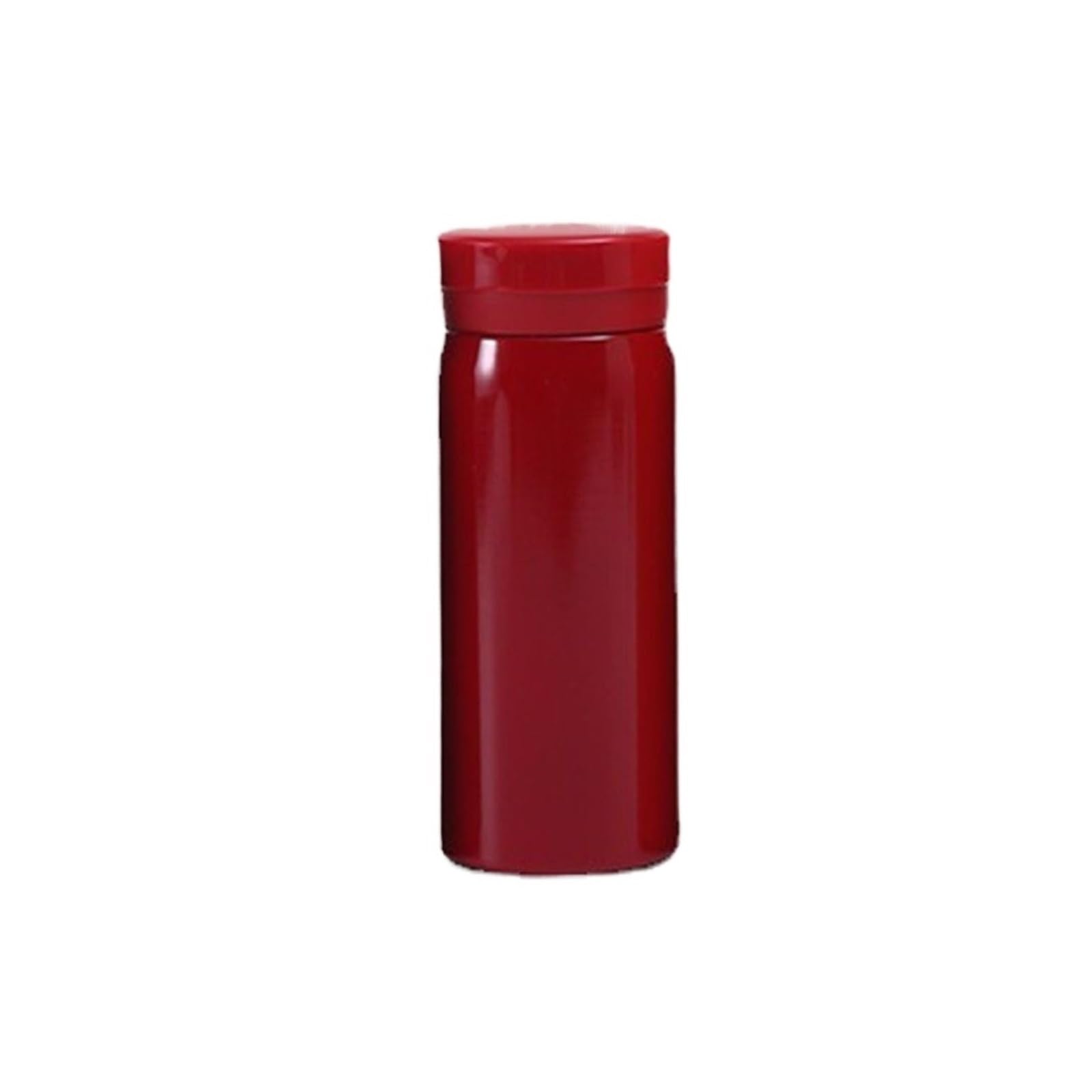 Mini taza de agua aislada acero inoxidable 304 | Botella de agua potable de viaje portátil(280ml,Red)