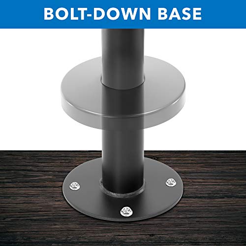 Mount-It! POS Credit Card Terminal Stand Compatible with VeriFone VX520, Bolt-Down Base, Tilt, Swivel, Height Adjustable