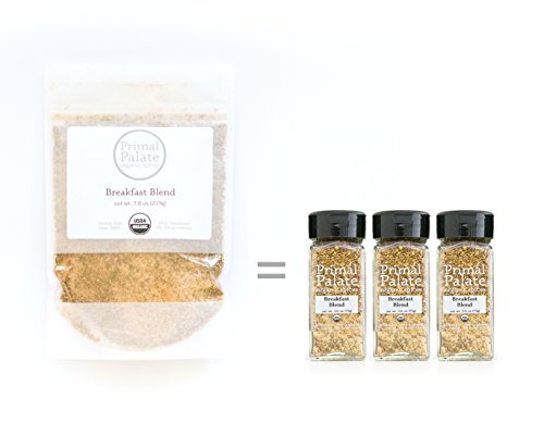 Primal Palate Organic Spices, Breakfast Blend, Certified Organic, 7.8 oz Resealable Bag - Thumbnail 2