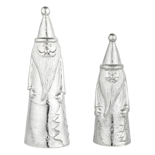 Marrakesch 2er Set Weihnachtsdeko Santa groß 27 & 19 cm | Dekofigur...