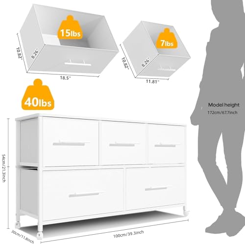 Mueble organizador blanco con ruedas para ordenar la habitación de los niños y ropa 4