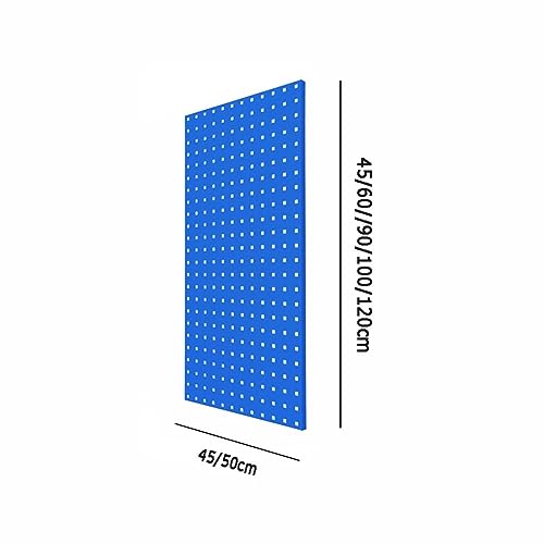 Panneau perforé mural bleu pour optimiser le rangement des petits outils - 7