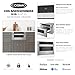 COSMO COS-MWD3012NHSS 30 in. Haven Collection 1.2 cu. ft. Built-in Microwave Drawer, Presets, Touch Controls, Defrosting Rack, Stainless Steel