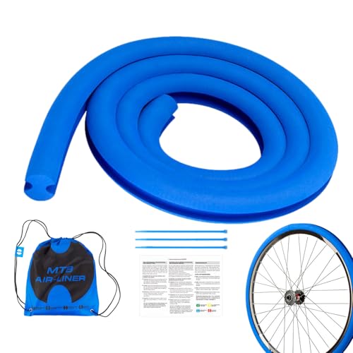 Insert de vélo léger et doublure de pneu 2,4 pouces pour protection de roue VTT trail