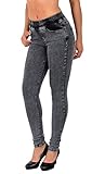 Jeans Damen Stretch Hose Skinny Jeans mit Gummibund Damen; Die Damen Skinny Jeanshose ist eine Zeitlose Damen Taillen-Jeans, die perfekt für den Alltag geeignet ist. Die Damen Stretch-Jeans darf in ihrem Kleiderschrank nicht fehlen! Die ESRA Damen Skinny Fit Jeans High Waist sind keine Chinaware! Made in Turkey ! All unsere Damen Jeanshosen mit Geradem Schnitt sind bis 50, 52, 54, Übergröße / Plussize Große Größe vorhanden.
