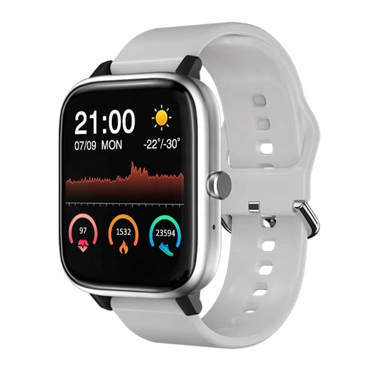 LIONBOLT K30 Smart Watch with Bluetooch Heart Rate Fits Tracker Sports Smartwatch for Men Women Dial Call Music Control (White)