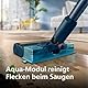 Philips kabelloser Staubsauger der Serie 5000 für Haustiere, leistungsstarke Saugleistung auf Hartböden und Teppichen, Düse mit LED-Licht, Haustierdüse, Aqua-Modul, Austauschbarer Akku (XC5142/01)