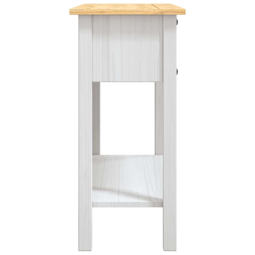 Mesa Consola Corona Range de Pino Mexicano Blanco 90x34,5x73 cm