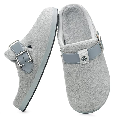 Hsyooes Adjustable Buckle Arch Support Clogs