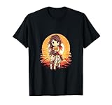 Chibi Girl 馬 乗馬 アニメ 女の子 キッズ カワイイ Tシャツ