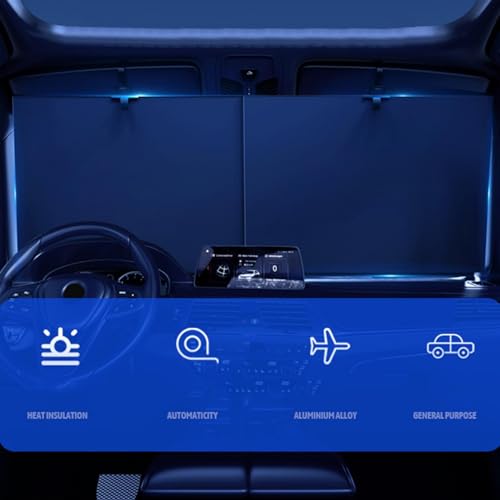 Pare-soleil pour pare-brise de voiture rétractable contre la chaleur - 3