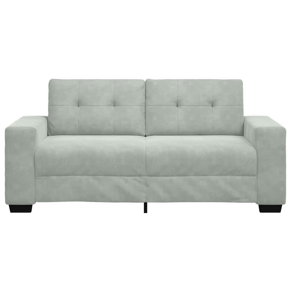 Générique Canapé Causeuse Gris Clair 140 cm Velours,Meubles,Canapés,Gris,25.9 KG,4105122