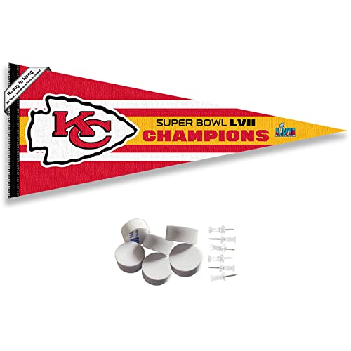 Drapeau Kansas City Chiefs LVII Super Bowl cadeau idéal pour fan de football américain