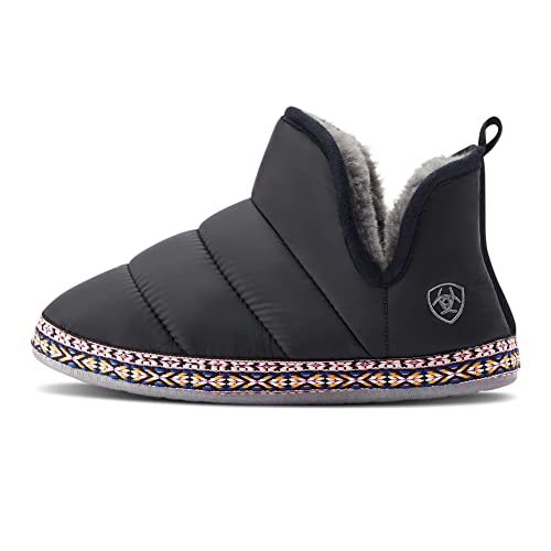 ARIAT Women's Indoor/Outdoor Warm Comfortable Crius Bootie Slippers with Sherpa Lining2