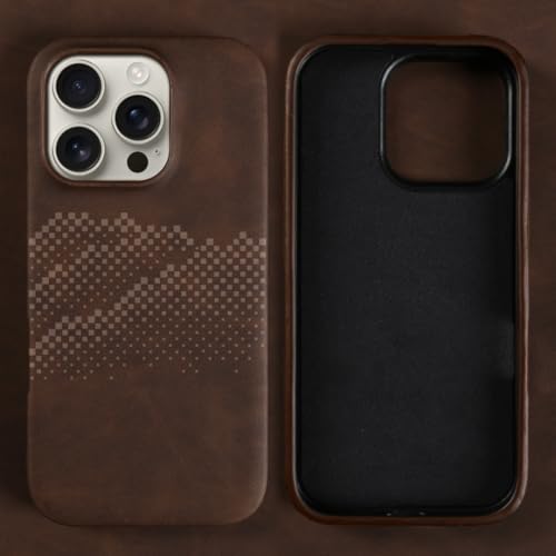 Coque antichoc iPhone 12 Pro Max cuir marron protège de la casse sans volume