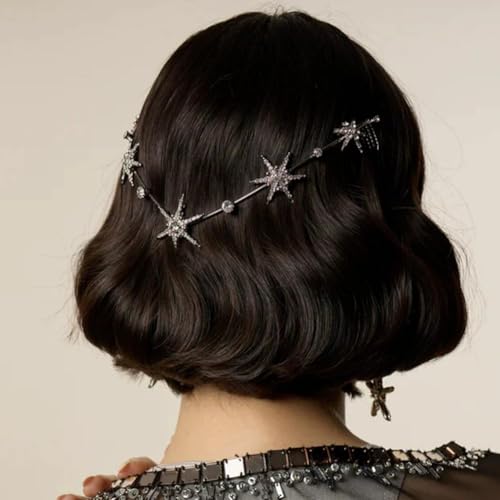Accesorio de cabello Boho Silver Star para mujer miniatura 6
