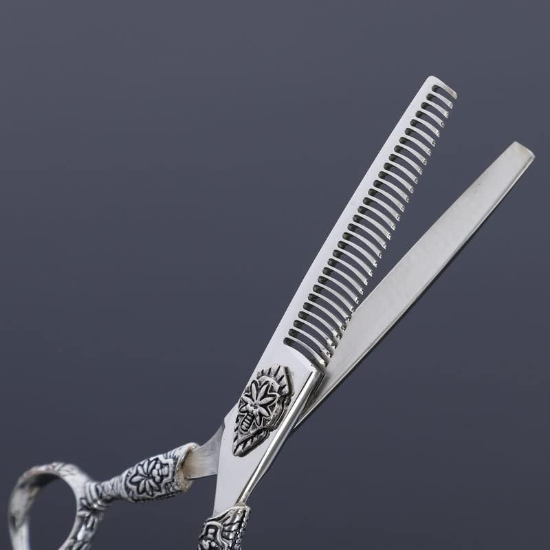 Professional Hair Cutting Shears 6-inch Hairdressing Hair Scissors Family Adult Children Cut Hair Liu Hai Hair Tool Thin Shear Teeth Cut kit