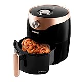 Fritadeira Elétrica Mallory Smart Fryer 3 Litros Preto/Dourado - 127V