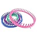 LAYOER Round Knitting Loom Set Pompom Ball Maker with Needle Hook Circle Hat Looms