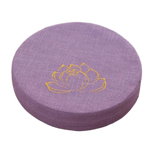 gosduiwip Almofada redonda feita à mão Tatami Pufe Yoga Confortável