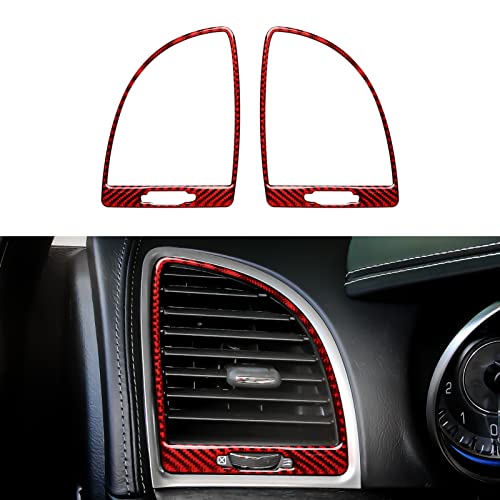 Image of Car Air A /C Outlet Vent Decals for 2015-2023 Chrysler 300 / 300C / 300S / Limited /Touring Accessories Carbon Fiber Interior Stickers