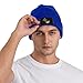 Haebfsl Mason Shriner Split Masonic Shrine Noble Gift Cuffed Beanie Winter Hats Skull Knit Cap Fashion Ski Hat for Men,Blue