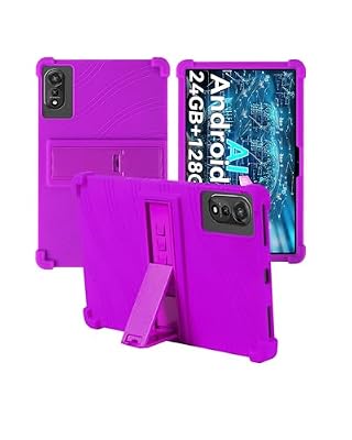 for Nexall N90 12 Inch Tablet Case,BOVUGAC Adjustable Stand Shockproof Easy Installation Slim and Lightweight Premium Silicone Protective Shell for Nexall N90 12" Case Cover.(Purple)