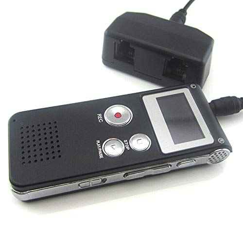 Gravador digital de voz YTGOOD gravador de áudio ditafone leitor de MP3 mini 8 GB prata