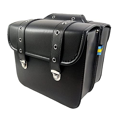 HANSWDEU universaleBorsa da sella per moto grande volume in pelle impermeabile crema solare, per cavalli incrociatori modificati