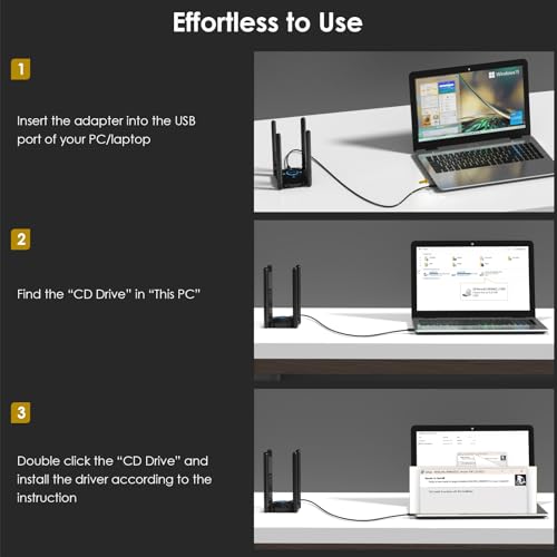 Miniatura 8 de Wavlink Adaptador Wifi 6e Potente Ax5400, Tarjeta De Red Inalámbrica Con 2,4 5 6ghz, Controlador Integrado, 4 Antenas De 5dbi, Windows 11 10